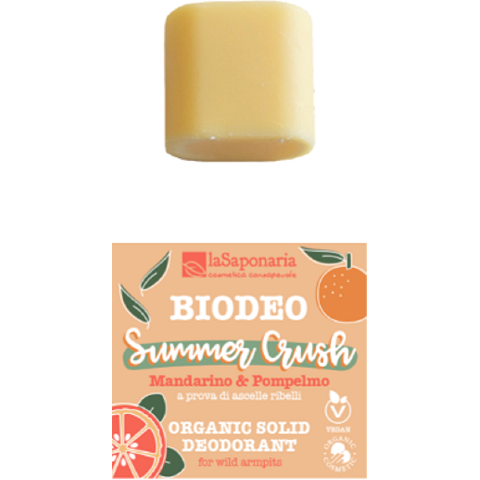 Summer Crush Biodeo solido. La Saponaria mandarino e pompelmo